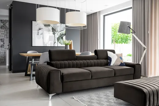 Sofa rozkładana 3-osobowa LAURENCE - tkanina Nube 22