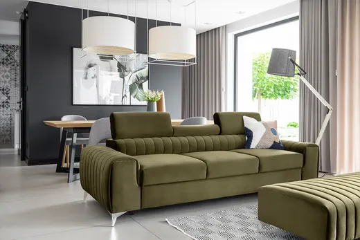 Sofa rozkładana 3-osobowa LAURENCE - tkanina Nube 33
