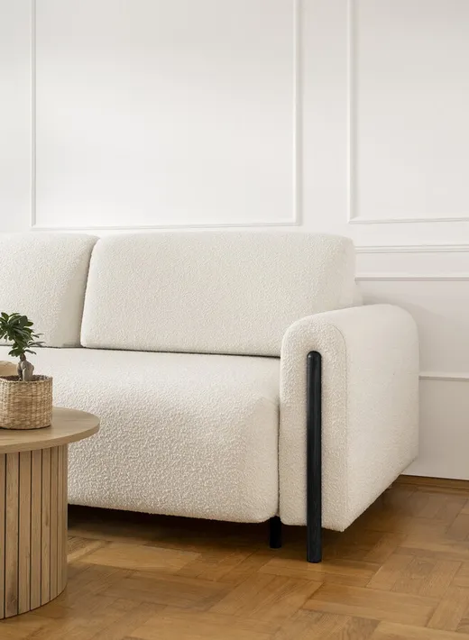 Sofa rozkładana ARCADOVA czarne nogi - tkanina Jaffray 01