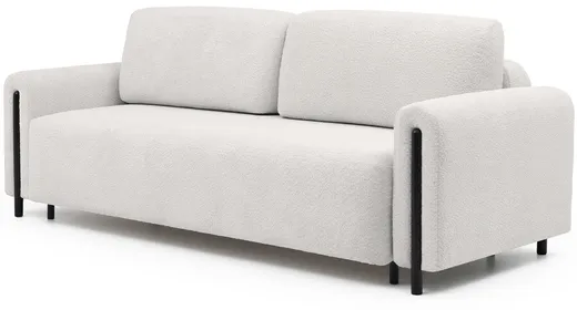 Sofa rozkładana ARCADOVA czarne nogi - tkanina Royal 01