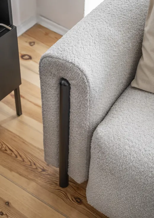 Sofa rozkładana ARCADOVA czarne nogi - tkanina Royal 04