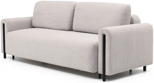 Sofa rozkładana ARCADOVA czarne nogi - tkanina Jarell 18
