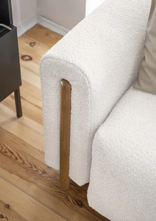 Sofa rozkładana ARCADOVA dębowe nogi - tkanina Royal 01
