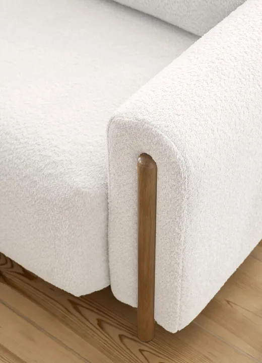 Sofa rozkładana ARCADOVA dębowe nogi - tkanina Royal 01