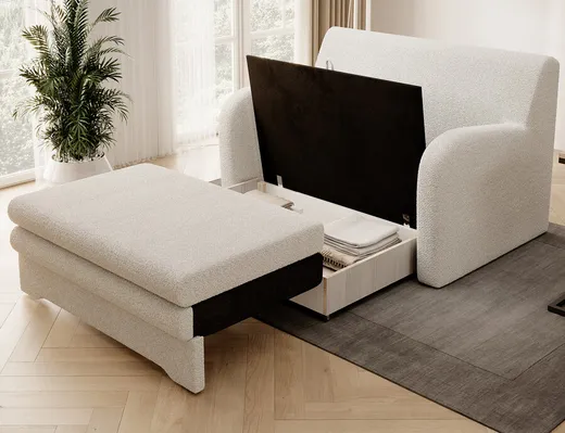 Sofa rozkładana 2-osobowa ARIO - tkanina Royal 01