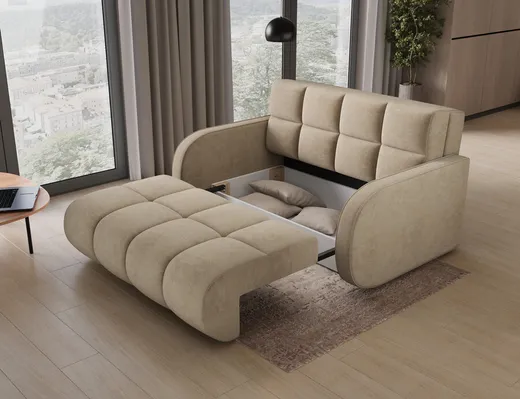 Sofa rozkładana DEVERIO - tkanina Aura 18