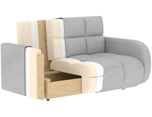 Sofa rozkładana DEVERIO - tkanina Aura 45