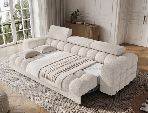 Sofa rozkładana 3-osobowa FESTELLO - tkanina Baffix 20