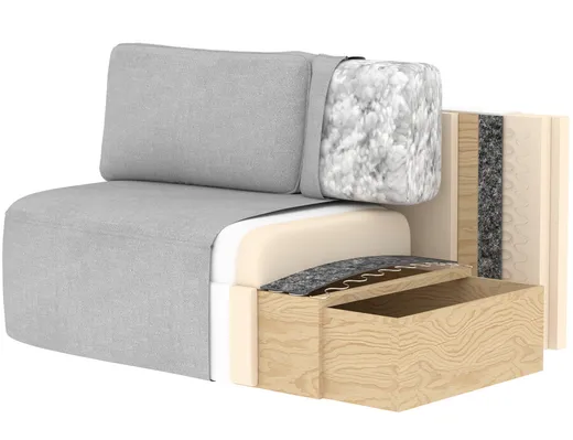Sofa rozkładana LILANA - tkanina Jarell 18