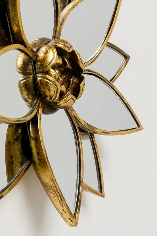Dekoracja ścienna LOTUS MIRROR - złoty