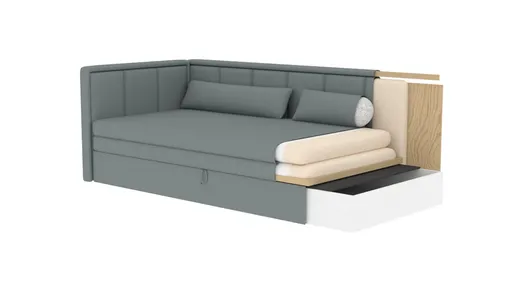 Sofa rozkładana FULGEO - tkanina Poco 40/Poco 04