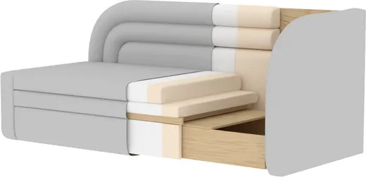 Sofa rozkładana FABILLO - tkanina Sola 18