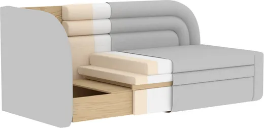 Sofa rozkładana FABILLO - tkanina Touch 24