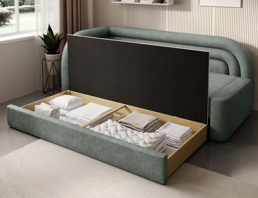 Sofa rozkładana FABILLO - tkanina Touch 100