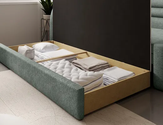 Sofa rozkładana FABILLO - tkanina Touch 100