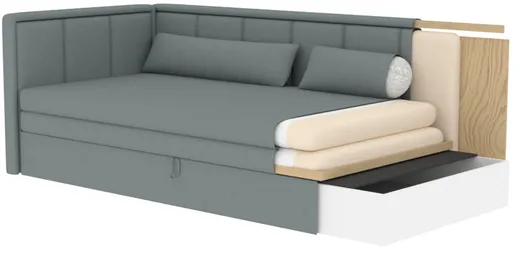 Sofa rozkładana FULGEO - tkanina Jarell 18