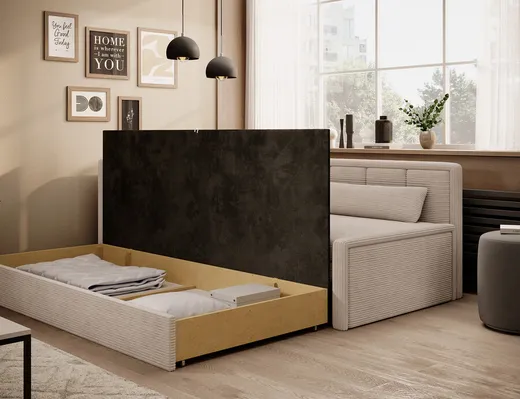 Sofa rozkładana FULGEO - tkanina Jarell 18