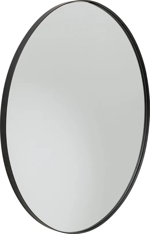 Lustro wiszące okrągłe STARLET 100 cm - czarny