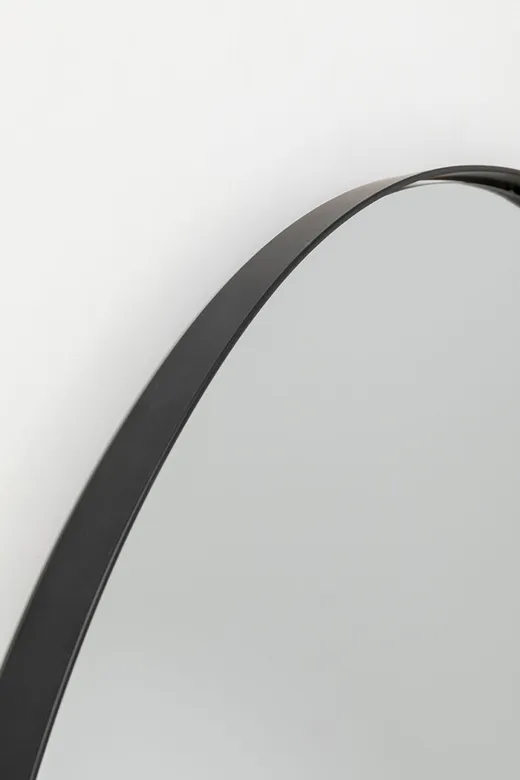 Lustro wiszące okrągłe STARLET 100 cm - czarny