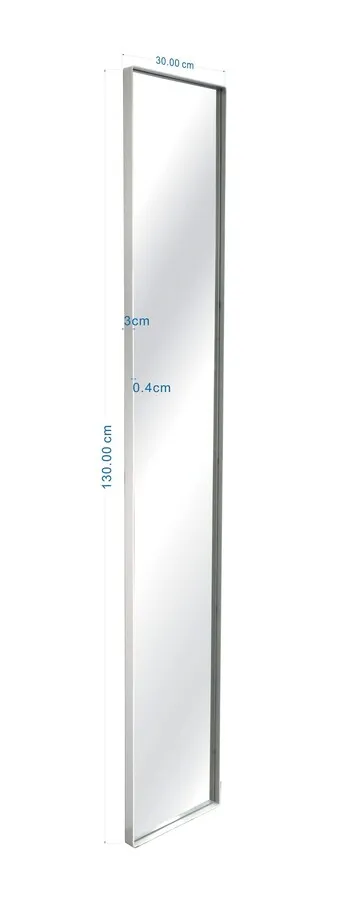 Lustro ścienne STARLET 30x130 - szarobeżowy