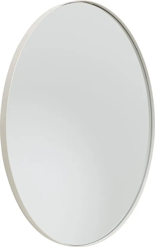 Lustro ścienne okrągłe STARLET 100 cm - szarobeżowy