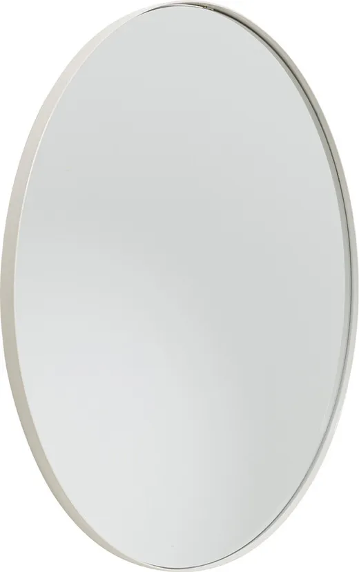 Lustro ścienne okrągłe STARLET 100 cm - szarobeżowy