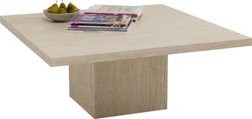 Stolik kawowy TRAVERTINO 100x100 - beżowy