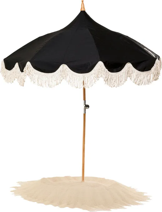 Parasol ogrodowy TEMPLE BLACK 200 cm - czarny