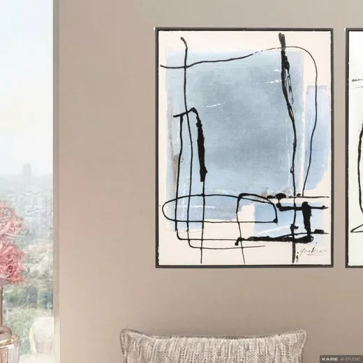 Obraz akrylowy DUST BLUE 55x75