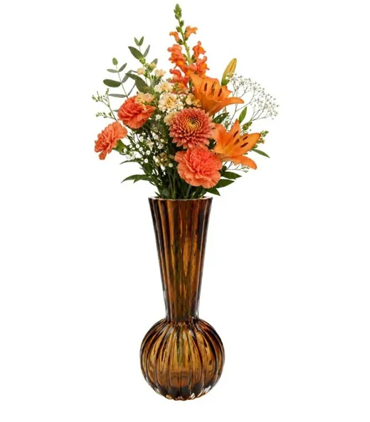 Wazon DAPHNE BOWL 24 cm - brązowy
