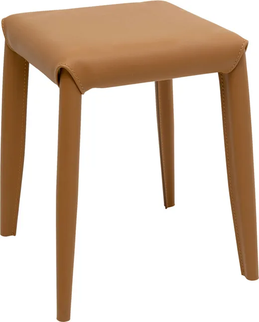 Taboret MONZA ekoskóra - brązowy