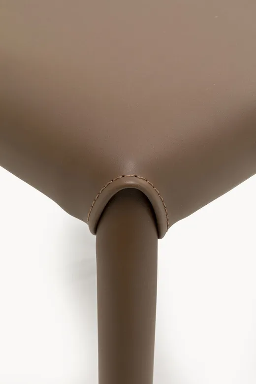 Taboret MONZA ekoskóra - ciemny szary