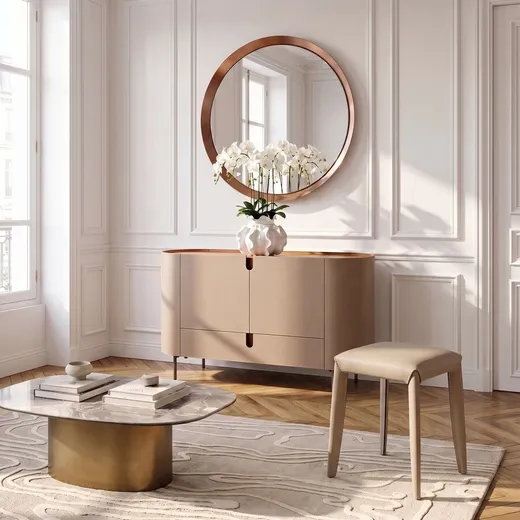 Taboret MONZA ekoskóra - jasny szary
