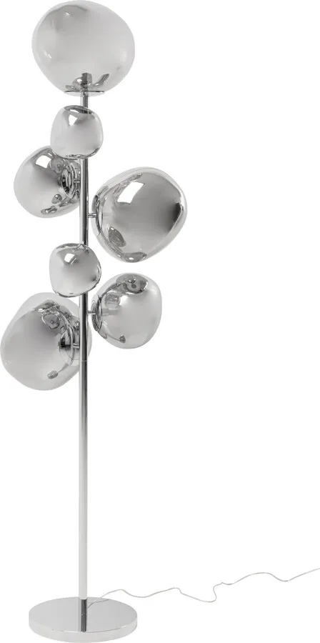 Lampa podłogowa BURBUJA - srebrny