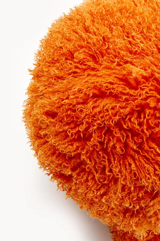 Pufa PLUSHY - pomarańczowy