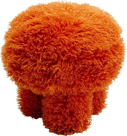 Pufa PLUSHY - pomarańczowy