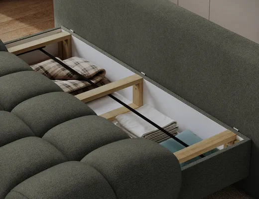 Sofa rozkładana GUAVIO - tkanina Xillar 100