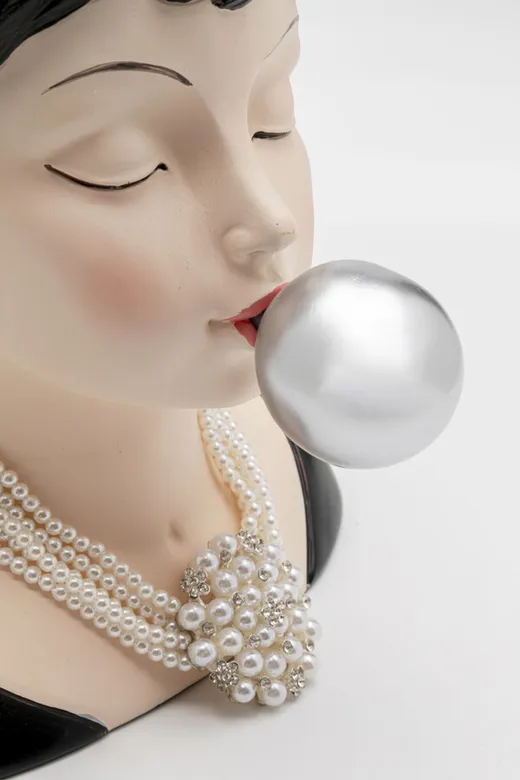 Wazon dekoracyjny BUBBLE GUM LADY 30 cm - wielokolorowy