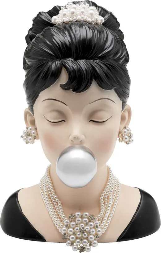 Wazon dekoracyjny BUBBLE GUM LADY 30 cm - wielokolorowy