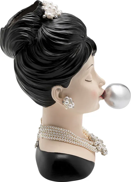 Wazon dekoracyjny BUBBLE GUM LADY 30 cm - wielokolorowy