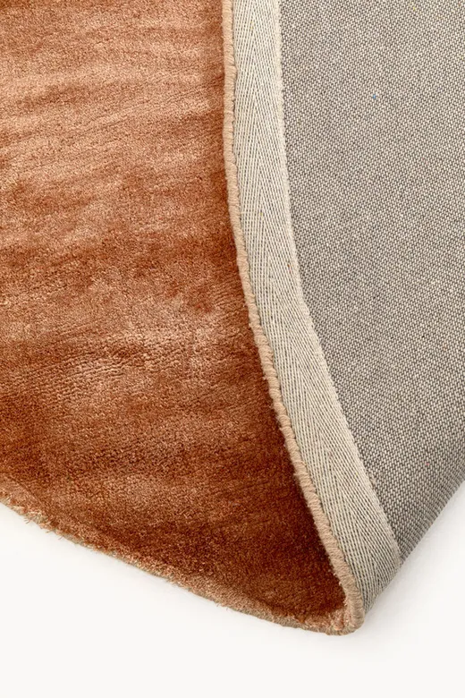 Dywan okrągły COSY 200 cm - brązowy