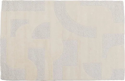 Dywan FLOW 170x240 - biały/kremowy