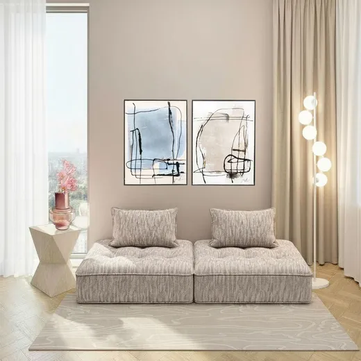 Dywan LINE 200x300 - szarobeżowy