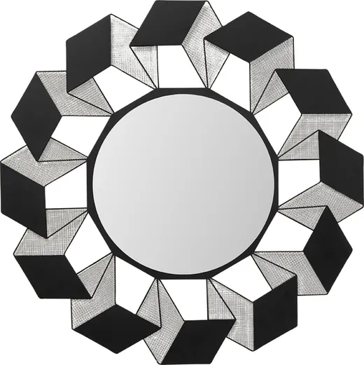 Lustro ścienne CUBES 104 cm - czarny