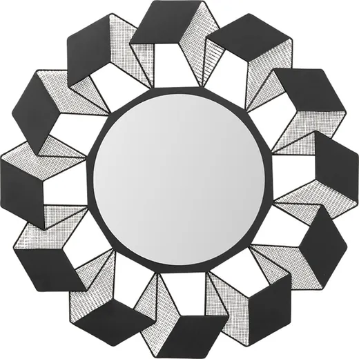 Lustro ścienne CUBES 70 cm - czarny