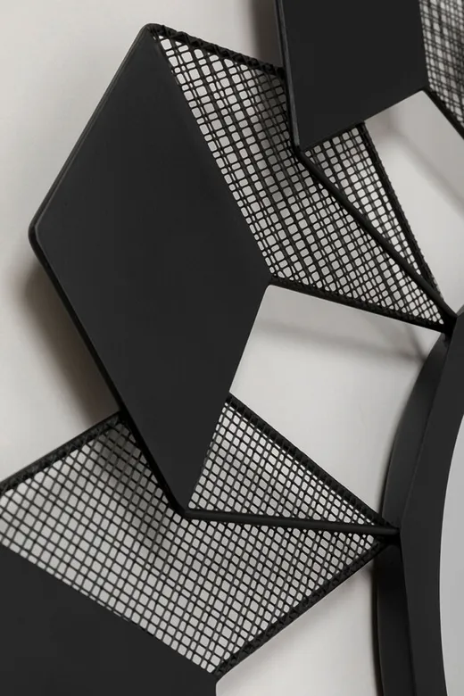 Lustro ścienne CUBES 70 cm - czarny
