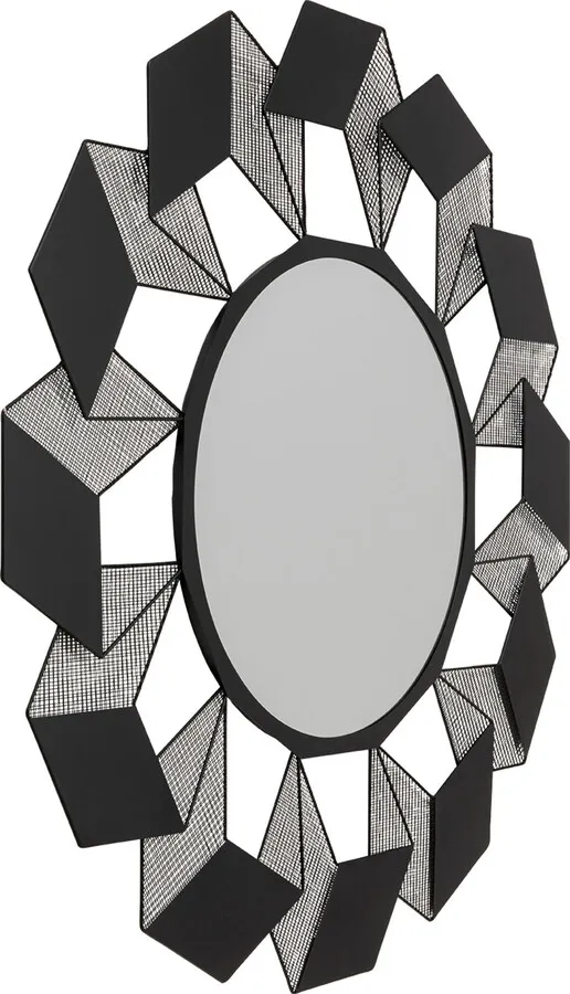 Lustro ścienne CUBES 70 cm - czarny