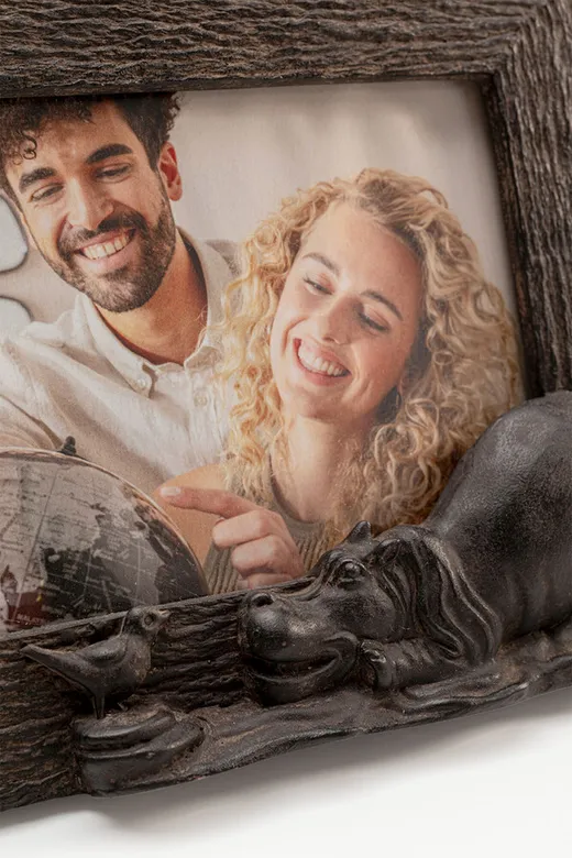 Ramka na zdjęcia SAFARI HIPPO 15x10 - brązowy