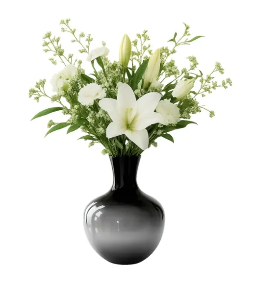 Wazon DIVINE 40 cm - czarny