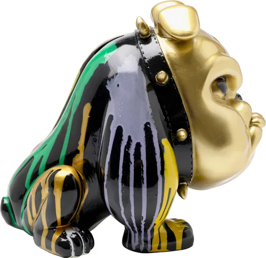 Skarbonka MAD DOG 26 cm - złoty/wielokolorowy
